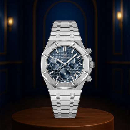 Damian™ | Iconic Steel Frame Bold Chronograph Design Watch | 42mm