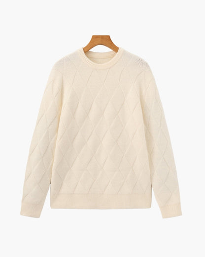 Diamond Knit Crewneck Jumper