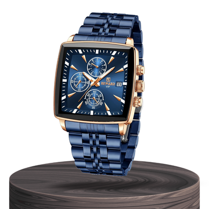 Troy™ | Men's Rectangular Luxury Quartz Wristwatch | 47mm