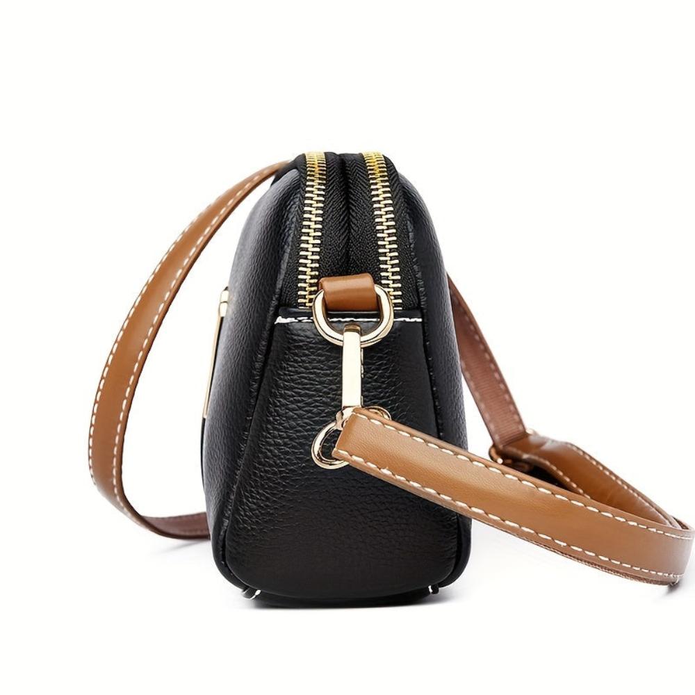 Mila™ Litchi Embossed Crossbody Bag