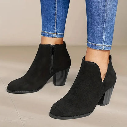 ALEXE™ | Women's Chunky Heeled Ankle Boots