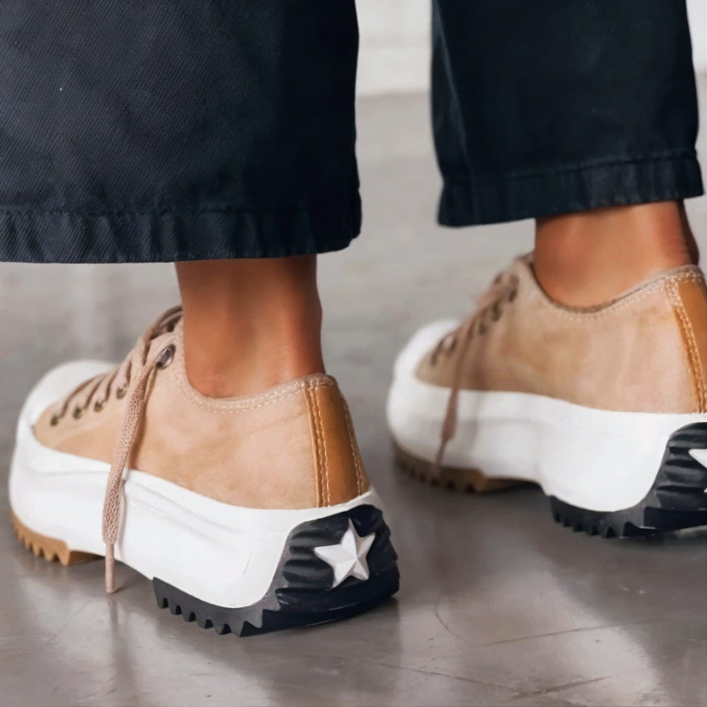 Elisa™ - Platform Sneakers in Leather