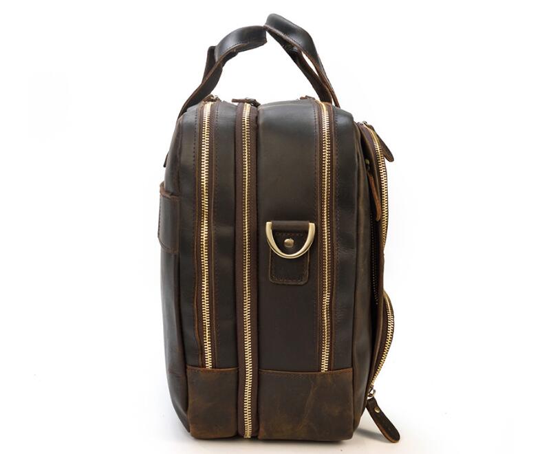 Brown Duffle Bag Leather Men's Style