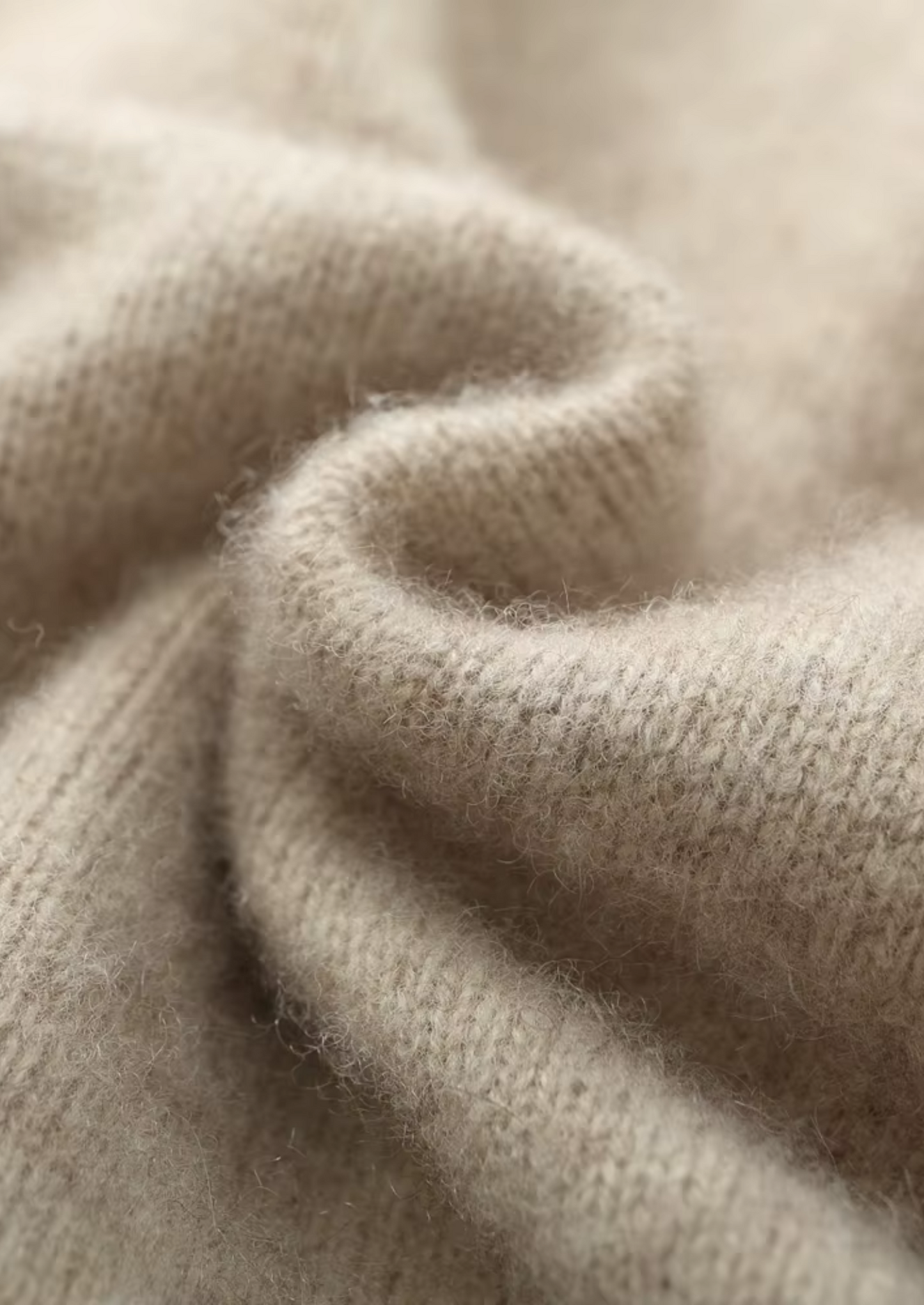 PURE EXTRA-FINE MERINO WOOL ZIPPER CARDIGAN