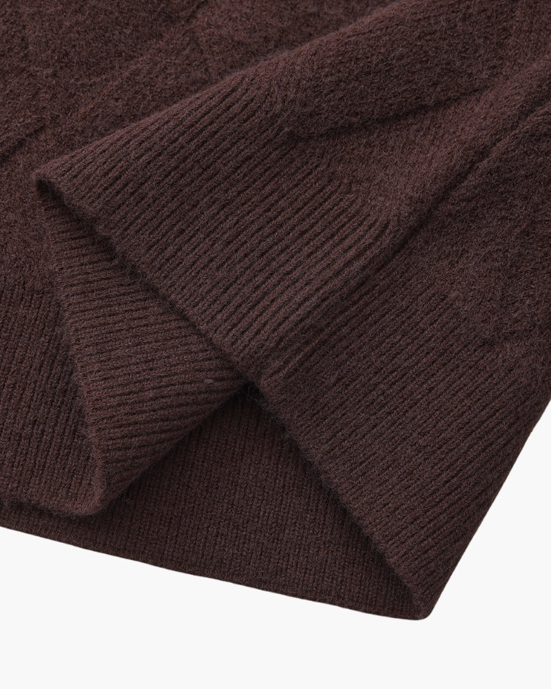 Diamond Knit Crewneck Jumper