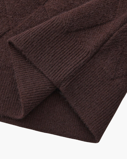 Diamond Knit Crewneck Jumper