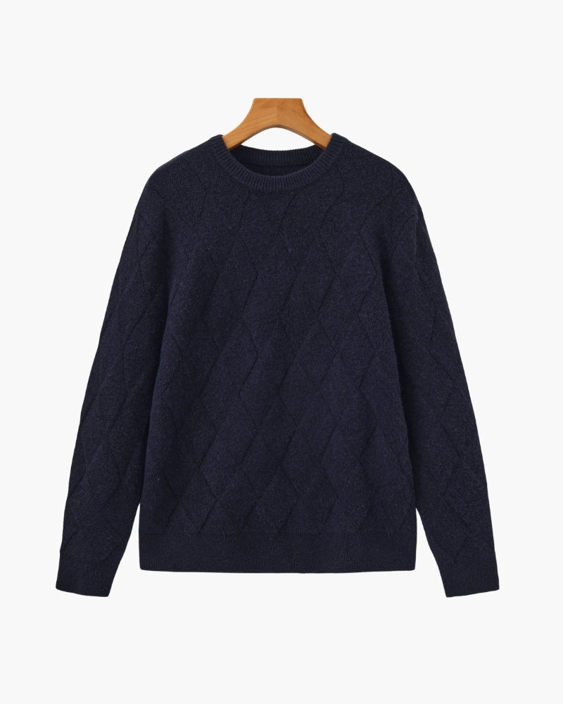 Diamond Knit Crewneck Jumper