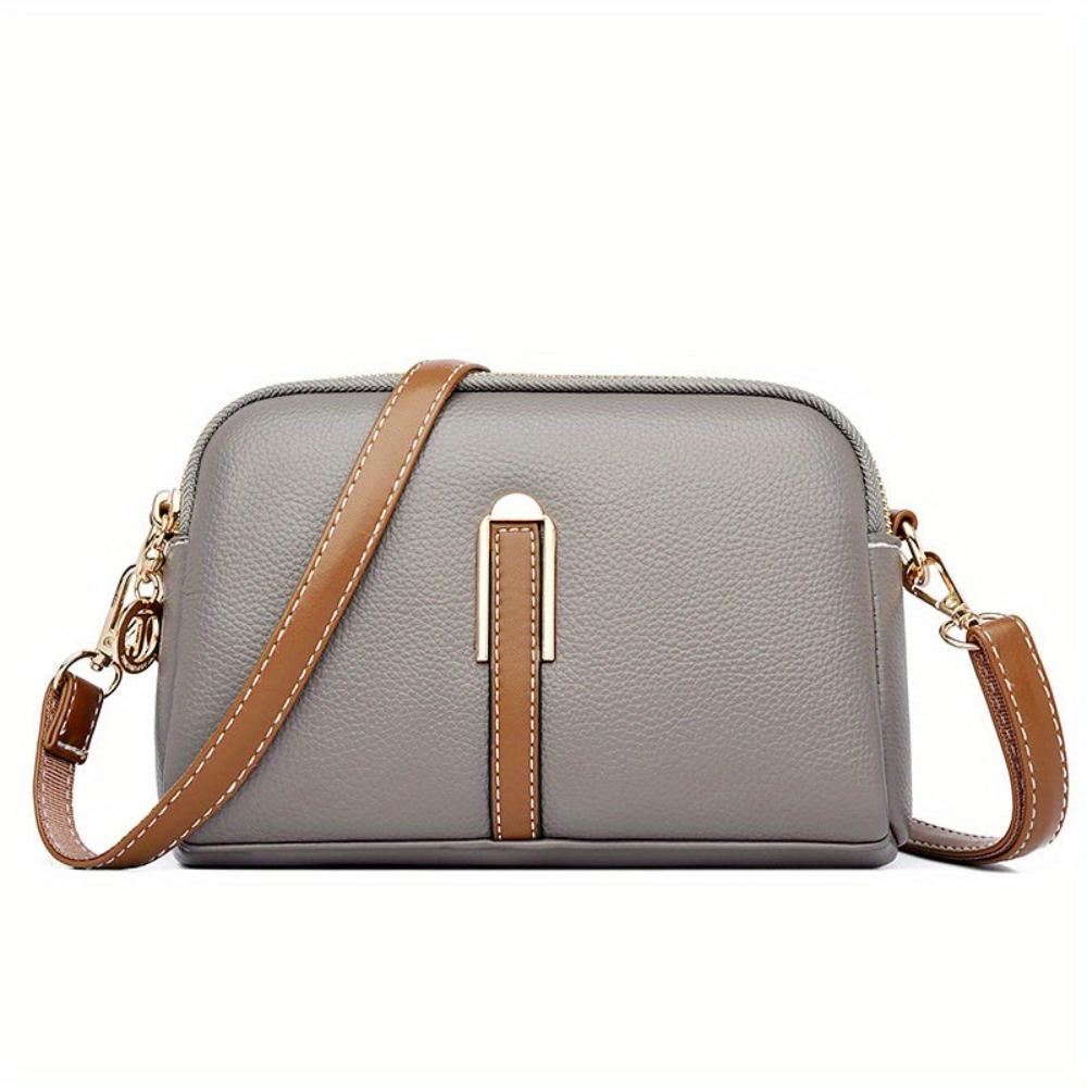 Mila™ Litchi Embossed Crossbody Bag