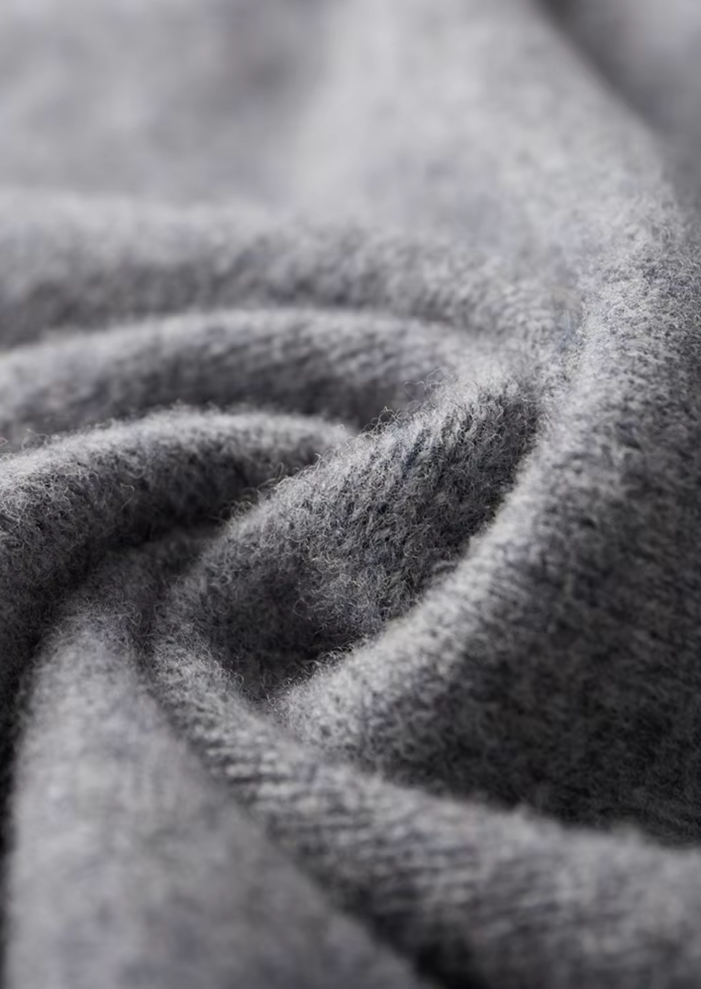 PURE EXTRA-FINE MERINO WOOL TWO-TONE ZIP CARDIGAN