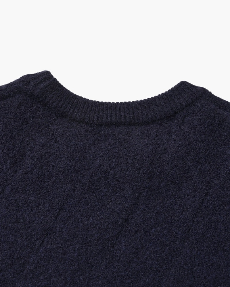Diamond Knit Crewneck Jumper