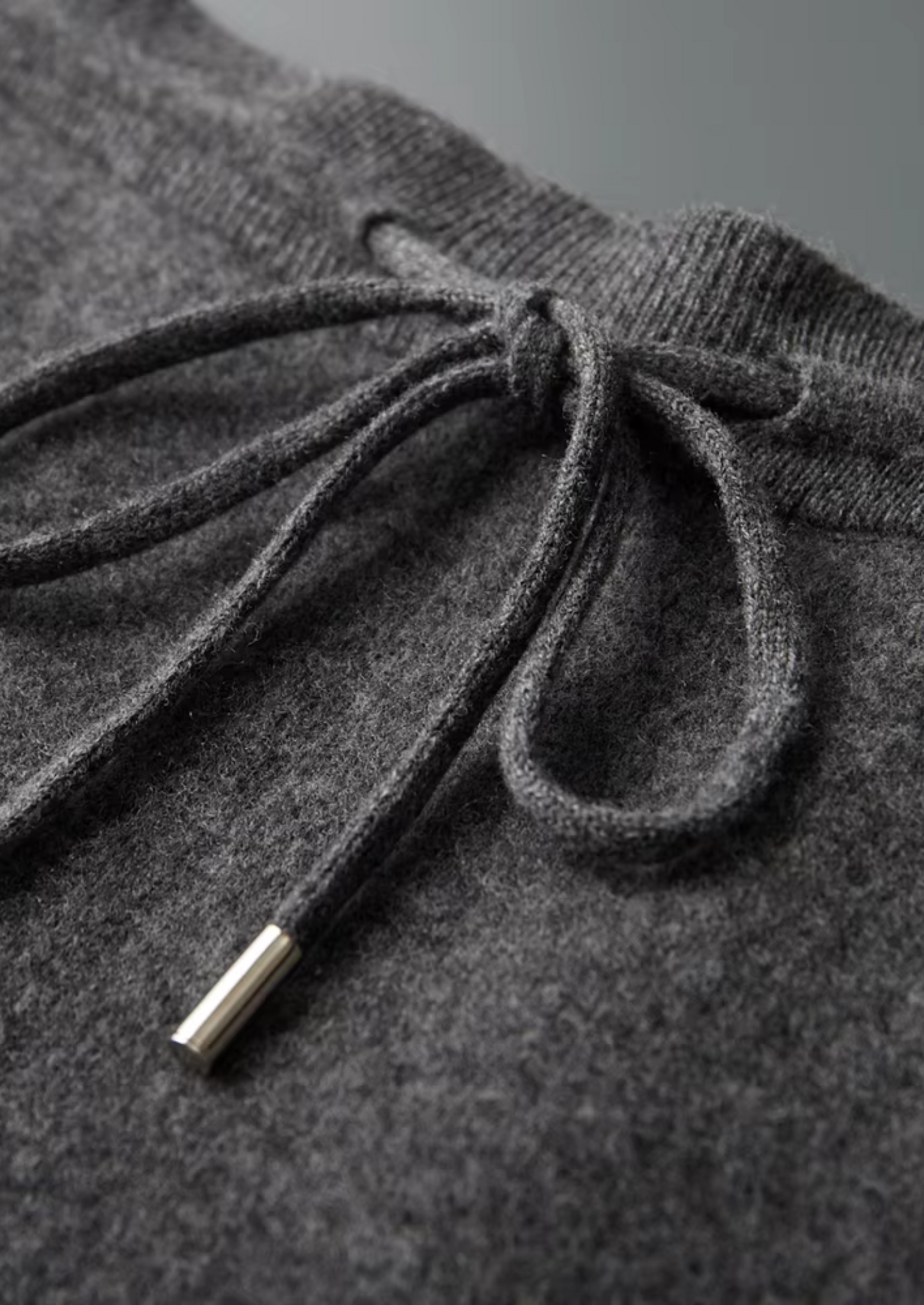 PURE EXTRA-FINE MERINO WOOL WIDE LEISURE TROUSERS