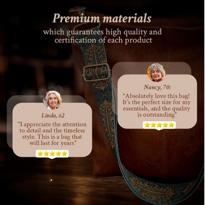 Chelsey™'s Vintage Charm | Leather Shoulder Bag