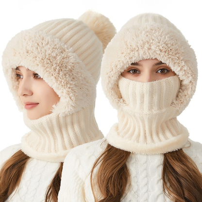 Aurora - Ultra-soft knitted 3-in-1 winter hood