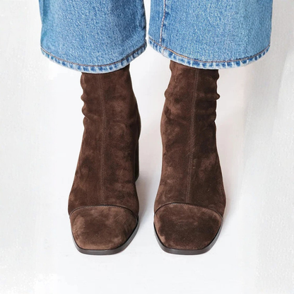 Isaline™ - Elegant Ankle Boots with Block Heels