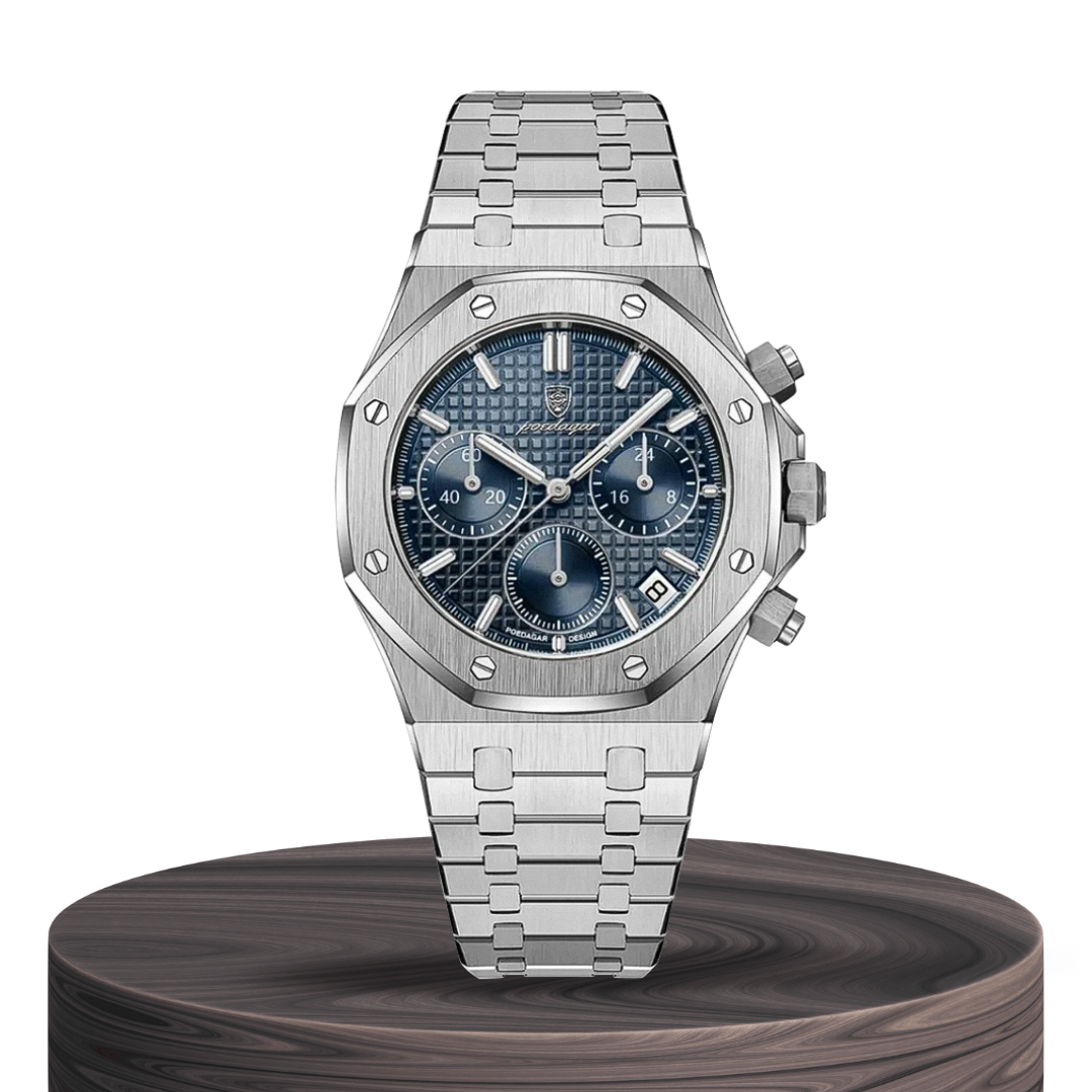 Damian™ | Iconic Steel Frame Bold Chronograph Design Watch | 42mm
