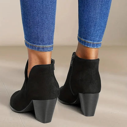 ALEXE™ | Women's Chunky Heeled Ankle Boots