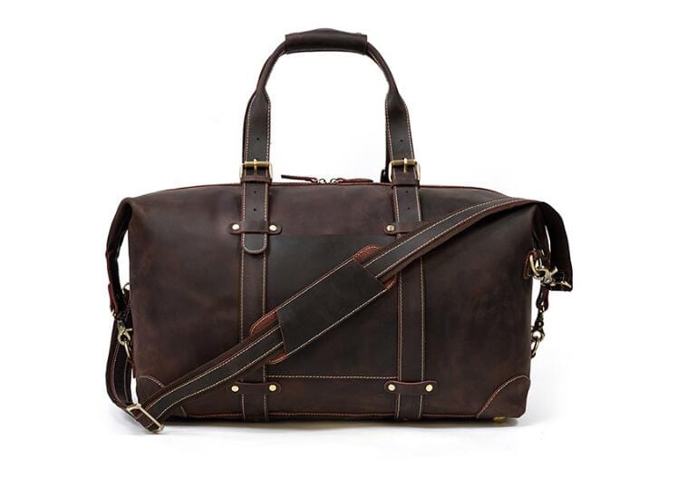 Weekend Lynlåst Herre Læder Duffle Bag