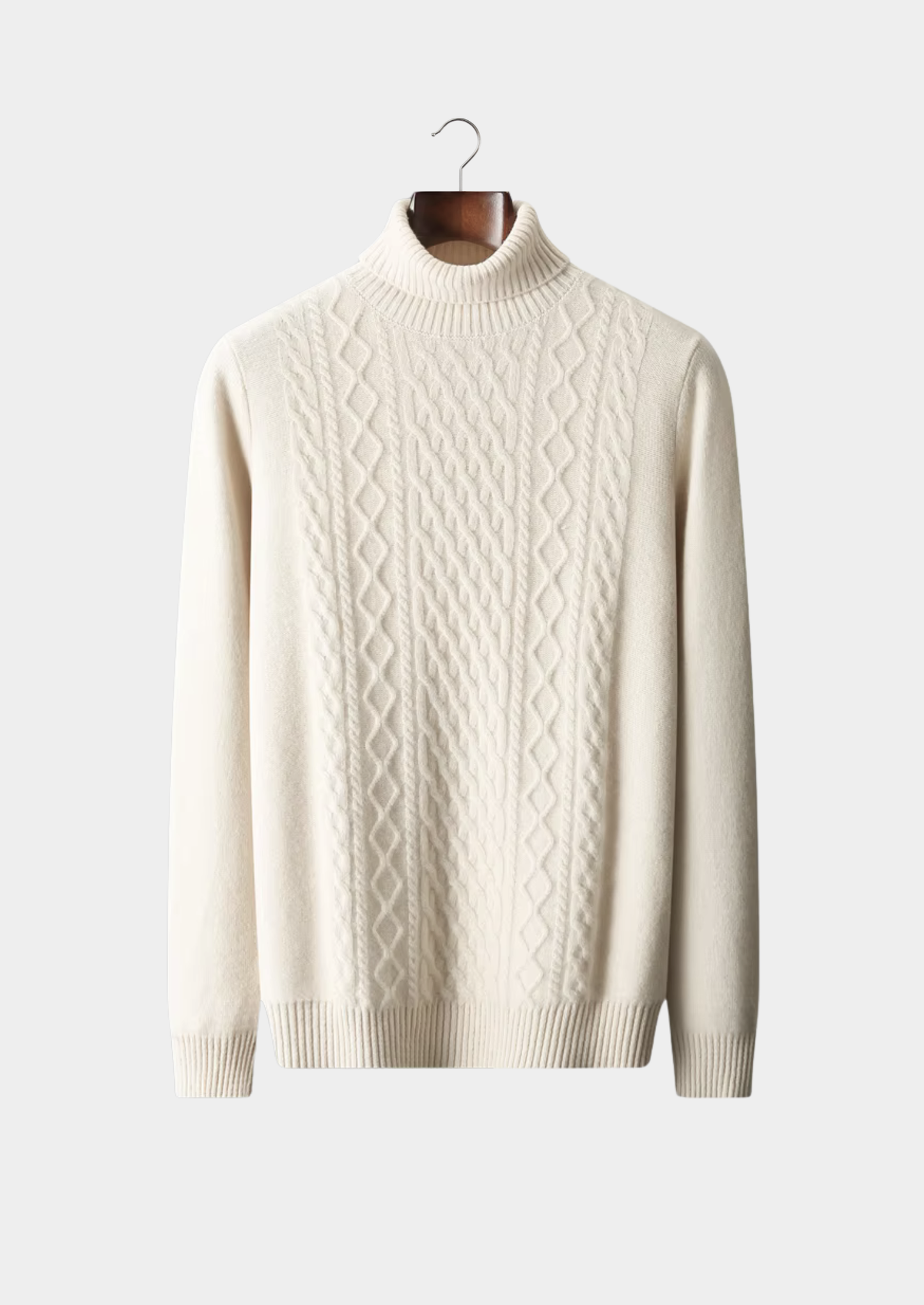 PURE EXTRA-FINE MERINO WOOL WINTERTIME ROLLNECK