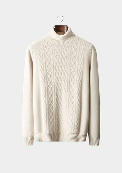 PURE EXTRA-FINE MERINO WOOL WINTERTIME ROLLNECK