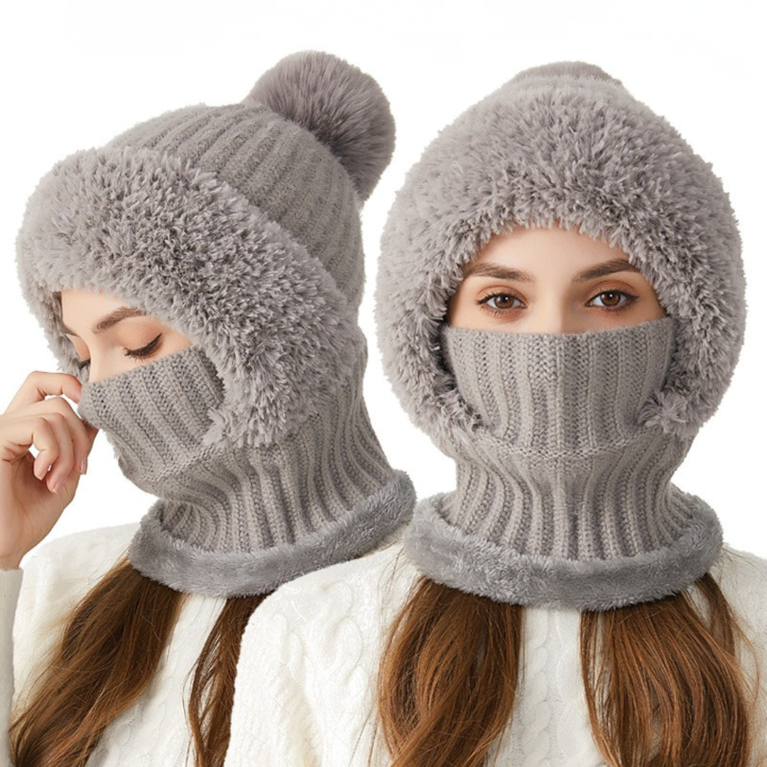 Aurora - Ultra-soft knitted 3-in-1 winter hood