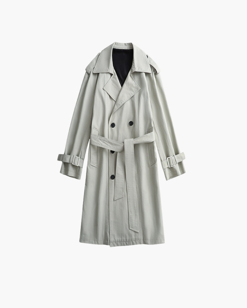 Klassisk Dobbeltradet Trench Coat