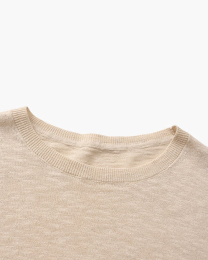 Linned Bomuld Essential Crewneck