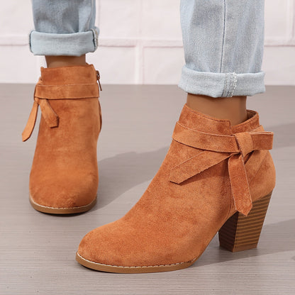 Léa™ | Elegant Ankle Boots with Stable Heel