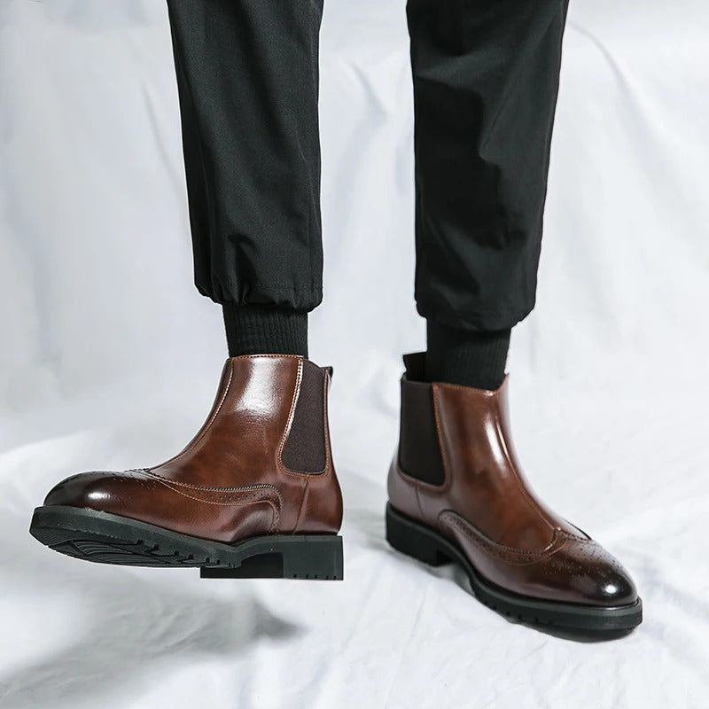 Alden™ Genuine Leather Chelsea Boots
