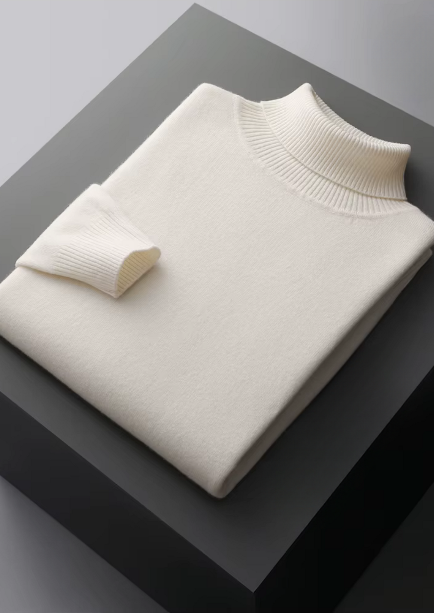 PURE EXTRA-FINE MERINO WOOL CLASSIC ROLLNECK