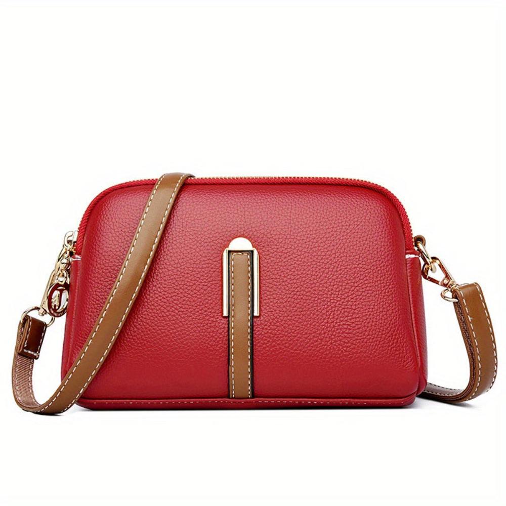 Mila™ Litchi Embossed Crossbody Bag