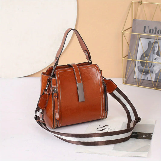Genuine Leather Women's Cross-body Tote Bag