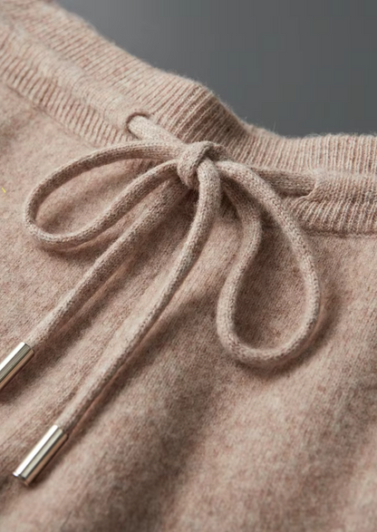 PURE EXTRA-FINE MERINO WOOL LEISURE TROUSERS