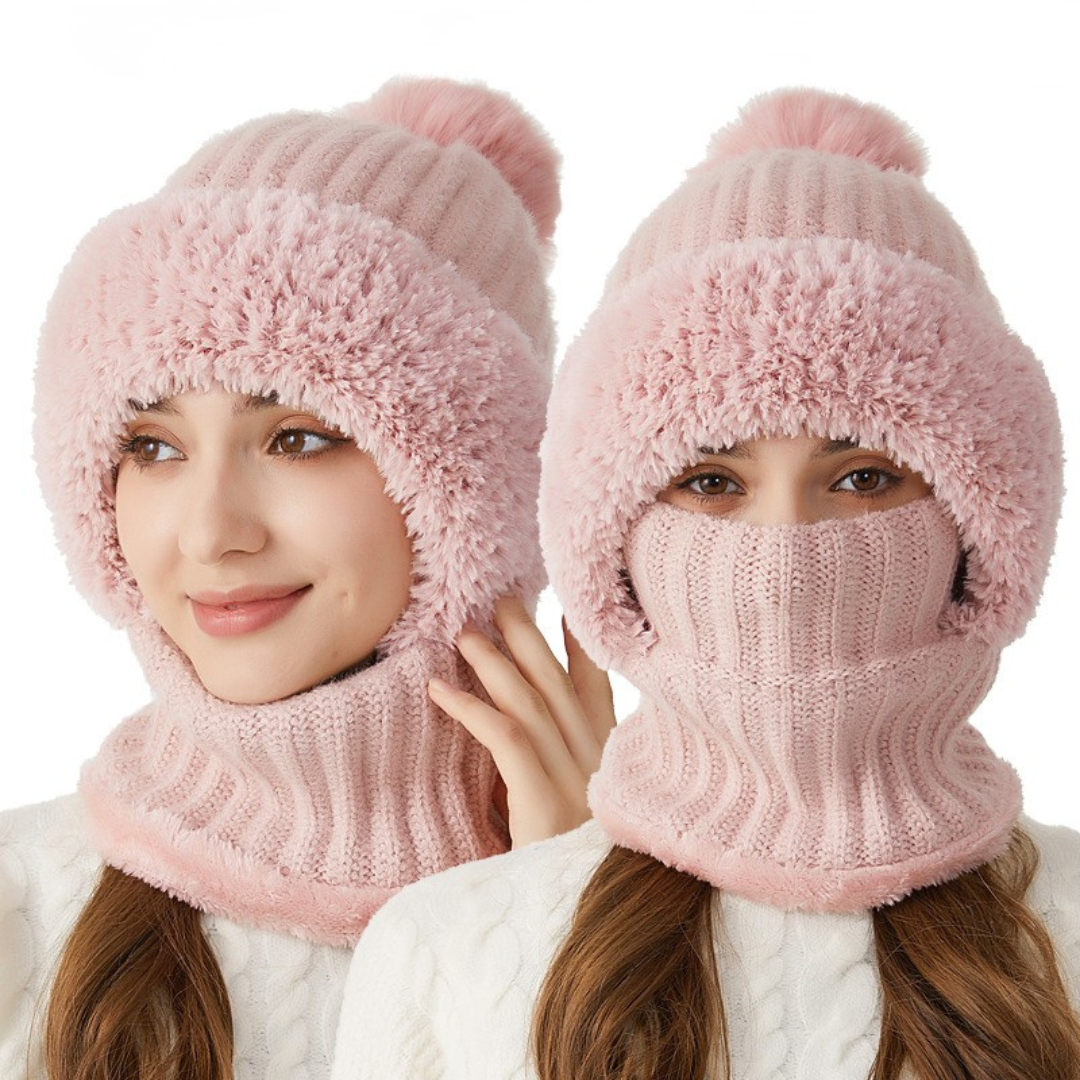 Aurora - Ultra-soft knitted 3-in-1 winter hood