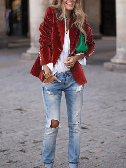 JULISSA™ | ELEGANT VELVET BLAZER