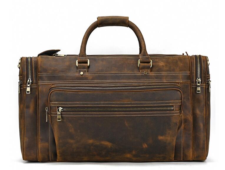 Outdoor Leather Men's Duffle Bag