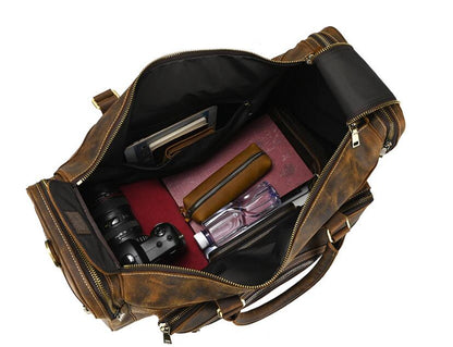 Outdoor Leather Men's Duffle Bag