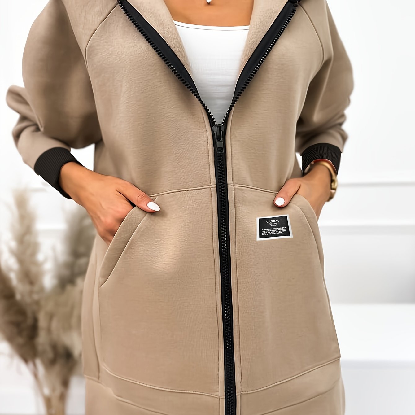 Victoria™ | Elegant Longline Hoodie