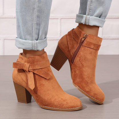 Léa™ | Elegant Ankle Boots with Stable Heel