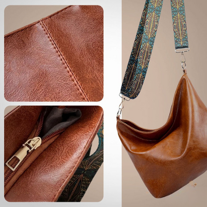 Chelsey™'s Vintage Charm | Leather Shoulder Bag