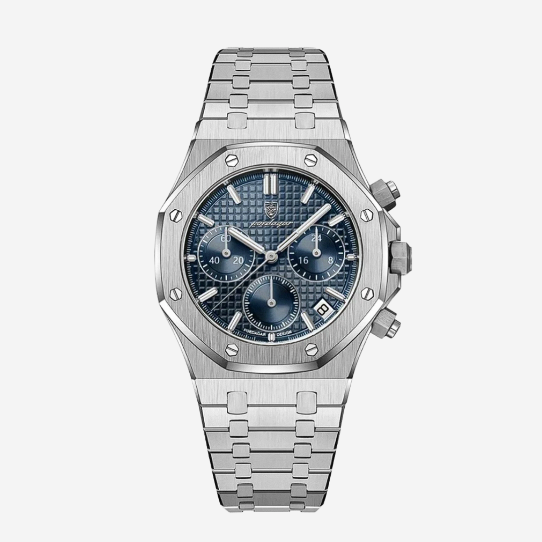 Damian™ | Iconic Steel Frame Bold Chronograph Design Watch | 42mm