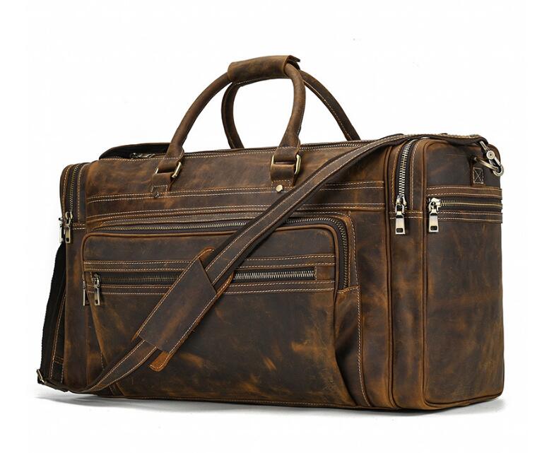 Outdoor Leather Men's Duffle Bag