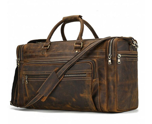 Outdoor Leather Men's Duffle Bag