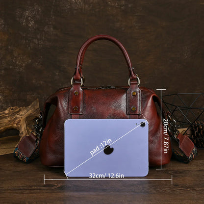 Brown Leather Vintage Bag