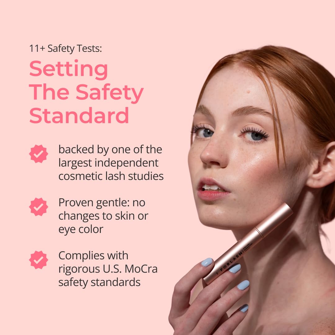 ForChics ForLash Eyelash Growth Serum - Enhancement Lash Booster for Fuller, Thicker, and Longer Eyelashes - Organic Lash Enhancer & Essential Thickener | Vegan & Cruelty-Free - [0.10 fl. oz / 3 ml]