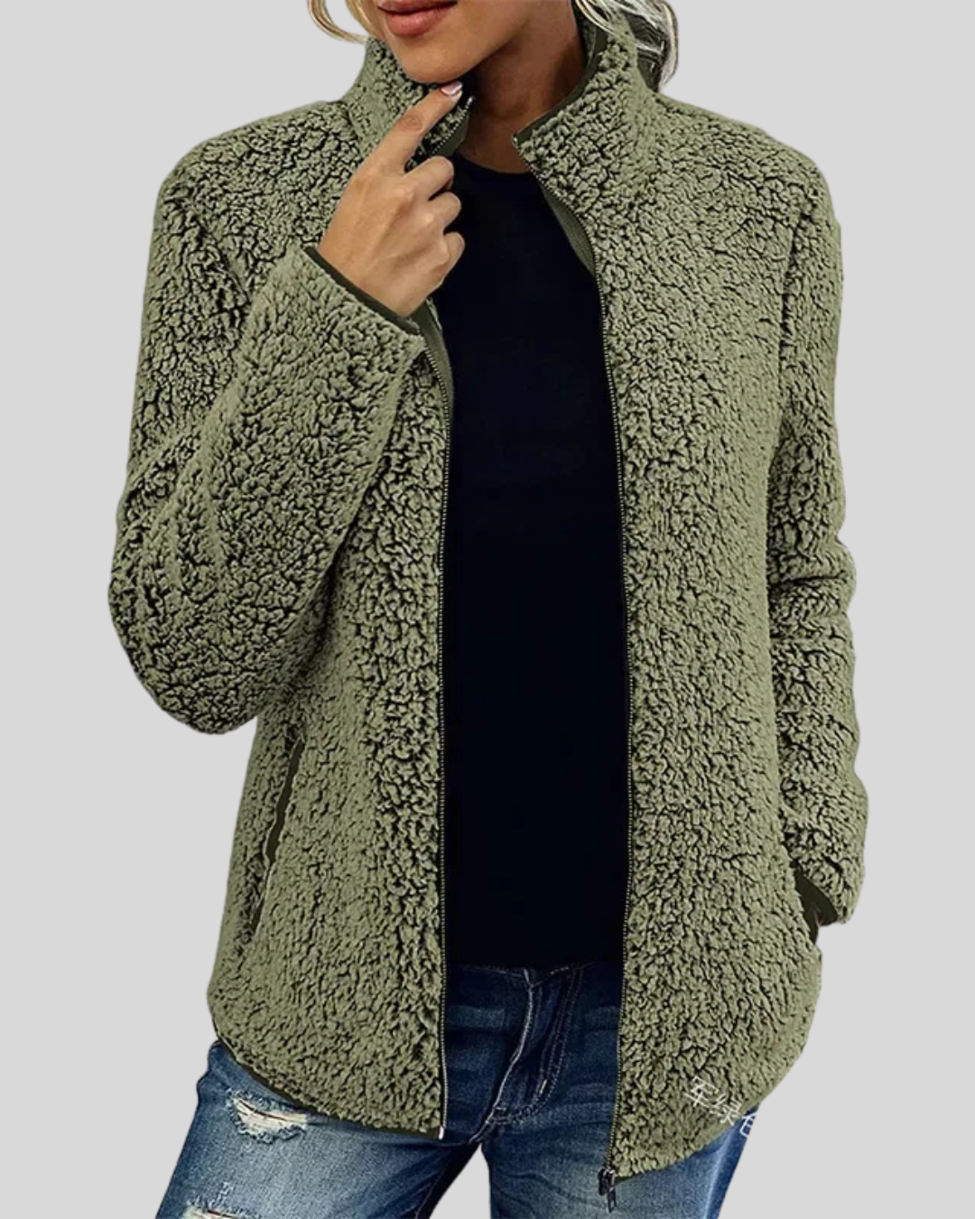 Victoria™ | Elegant Casual Fleece Jakke