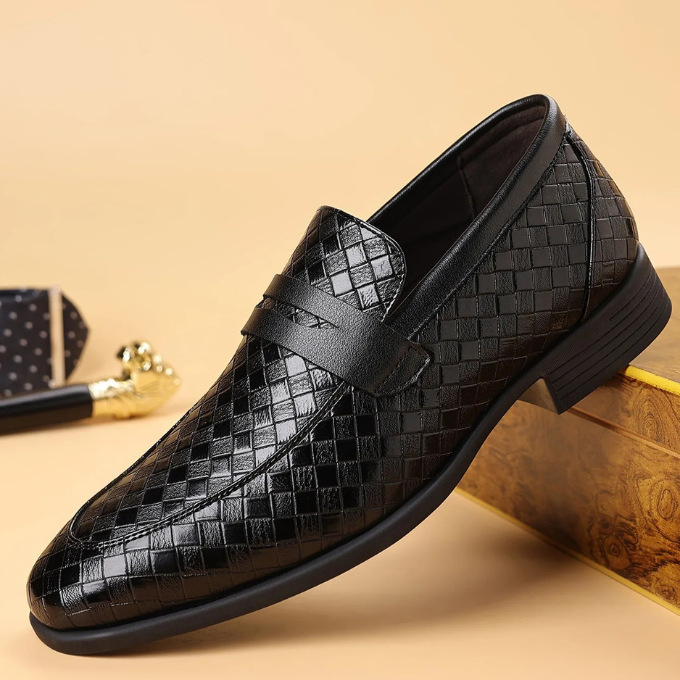 The Corté Weave Leather Loafers
