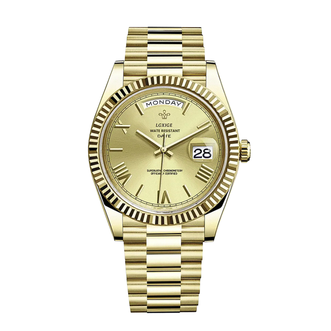 Frederick™ | Sharp Lines and Classic Day-Date Styling Watch | 40mm