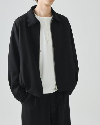 Minimalistisk Zip Jakke