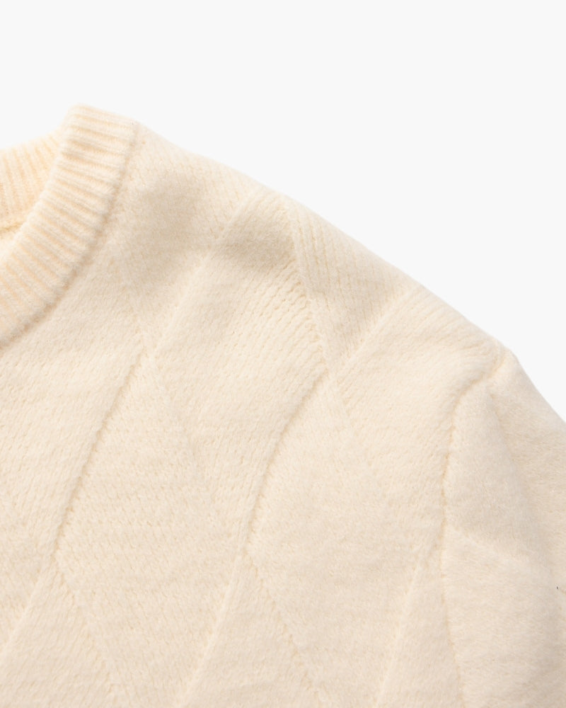 Diamond Knit Crewneck Jumper
