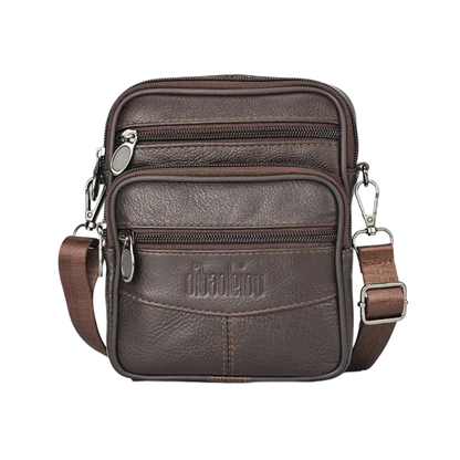 Brian | Textured Crossbody with Triple-Zip Utility